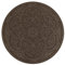 bepco Trittstein Gartenplatte Beetplatte Laufplatte Wegplatte 4er-Set, Gummi (4er-Set Trittsteine Ornament aus recycelten Gummi, Ø 45,8 x 1,8 cm, Terracotta)