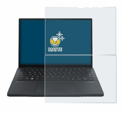 BROTECT Entspiegelungs-Schutzfolie für ASUS ZenBook Duo OLED 2024 UX8406 Matte Displayschutz-Folie, Anti-Reflex, Anti-Fingerprint