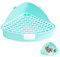 GYWHOOFT Litière réutilisable pour animaux de compagnie, 24,8 x 20,5 x 10,5 cm bleu toilette pour animaux de compagnie, facile à installer pour lapin, chinchilla, cochon écureuil