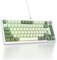 SbocKeeb Custom Gaming Tastatur 75 Prozent Hot-Swap,kabelgebundene Mechanische RGB Tastatur mit Dichtung und Schall absorbierenden Pads Programmierbare Amerikanische QWERTY V400 Matcha