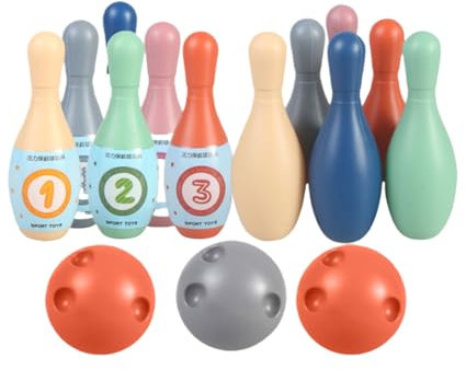 SUIOPPYUW Kinder Bowling Set, Spiel, Spielzeug, einfaches Lernen, ermöglicht einfaches Spielen zu Hause, ABS Spiele für Kinder, Spiel für Kinder, Typ+1