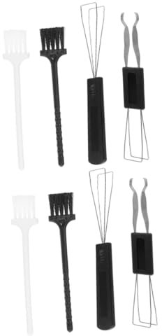 Gadpiparty 2 Sätze Tastaturbürsten-Set keyboard cleaner tastaturreinigen keyboard cleaning brush Klaviatur Tastaturentferner Tastatur-Reinigungsbürste Abzieher für Tastenkappen Plastik