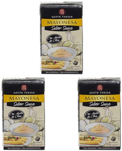 Santa Teresa - Mayonesa Sabor Suave Santa Teresa, 125 ml (Paquete de 3)