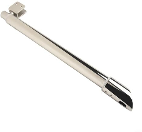Eawfgtuw Duschwand-Stützstange, Edelstahl, Chrom, verstellbare Stange, 300–500 mm, Feuchtraumstütze, Teleskop-Wand-Glas-Stabilisator für 8–12 mm Glasscheibe (1# geneigt)