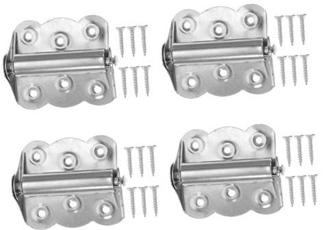 SOESFOUFU Türscharnier-set Aus Edelstahl 4-teilig Federscharnier Mit Schrauben Automatisch Schließendes Scharnier Für Fliegengittertüren Schränke Und Schmuckkästchen