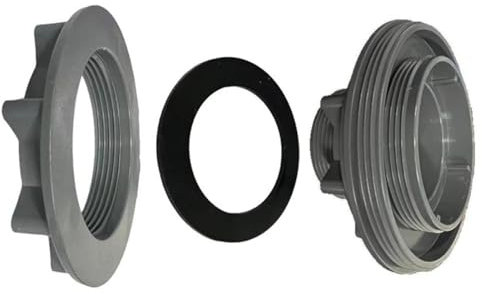 Kit completo de conectores de entrada roscados para piscinas Intex | Compatible con 26341W, 26345W, 26375EH y más | Incluye conector de filtro, tuerca de tensión y arandela de goma