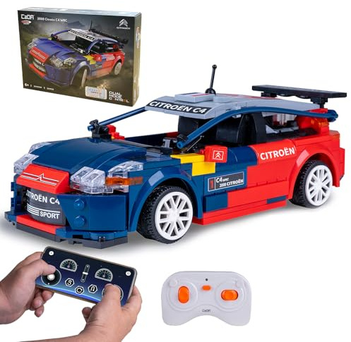 JAMARA 402868 CADA 2008 Citroën C4 WRC 1:20 2,4GHz Bricks, Auto Spielzeug Modell, Renn-Sportwagen für Kids ab 6 Jahre, RC Ferngesteuert Geschenkidee für Kinder, Dualmodus