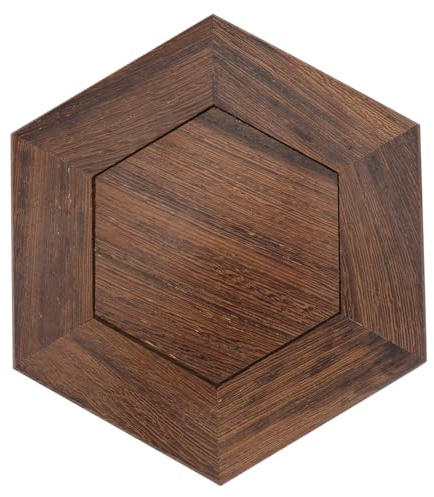 PACKOVE Artware Display Base Wooden Round Pedestal Small Decorative Stand for Indoor Plant Pot Display