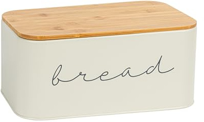 Bloomingville Metal Bread Bin with Bamboo Lid
