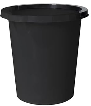 Plast Team Eimer, 5 l, Schwarz, Polypropylen, Rund, BUCKET