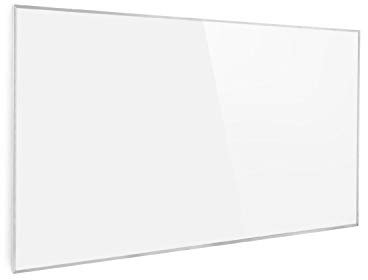 Klarstein Air Infrared Heater, 600W Infrared Panel Heater, Open Window Detection, Wall Mounted Infrared Heaters, Thermostat, Timer, Remote, Space-Saving, CO2-Free Energy Efficient Electric Heater