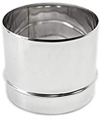 Giunto Manchon rigide en acier inoxydable Flex pour conduit de fumée, pour chaudières, cheminées, (D120 mm)
