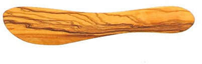 2X HOFMEISTER® Buttermesser, aus Olivenholz, 16 x 3 x 0,6 cm