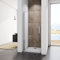 Acezanble Porte de douche pivotante 70x187cm en niche, 6mm verre transparent sécurit avec le traitement d'anticalcaire