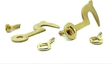 Deals in DIY TM 2 x Side Hooks & Eyes 35MM Cupboard Door Catch Box Dolls House Latch & Screws