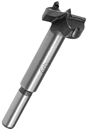 TA-VIGOR Forstner Drill Bit 25mm, Tungsten Carbide Wood Hole Saw Auger Opener for Woodworking Hinge Hole Drilling Boring Bit Cutter Gray