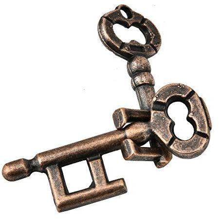 IQ Teaser Unlock Toy, Brain Games Adult Intelligent Puzzle Lock Buckle Educational Toy Keys Lock