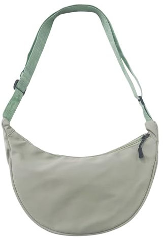 SKHAOVS Crossbody Bag da Donna Borsa a Tracolla a Mezzaluna da Donna, Borsa a Tracolla con Tracolla Regolabile, Borsa a Tracolla in Nylon, Borsa a Tracolla da Donna, per Shopping Viaggio