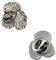 Art-Dog Unikate Silber Hund Anstecknadel - Versilbert Handmade - Broschen Frauen - Lustige Pins - Silber Brosche Schmuck - Pudel – 2x1,8x3cm