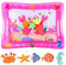 Aolso Almohadilla Agua Inflable para Bebés,Alfombra Inflable con Agua Tema Oceánico,Cojín de Agua Inflable para Bebé,Alfombrilla Táctil Inflable,Colchoneta de Agua para Jugar Boca Abajo para Bebés