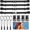 Sinofort 16 Stück Verstellbarer Brustgurt Rucksack, Schnellverschluss Rucksackgurt, Gurtband Rucksack Rucksackriemen, Brustgurt mit Schnalle, Rucksack Brustgurt, für Reise Kletter Jogging