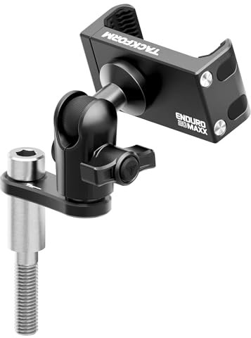 Tackform Schwarze Handyhalterung – 20MAXX Federwiege | Mittelerhöhung – M10 Bolzen | kompatibel mit CAN-AM Spyder F3, RS, ST, RT (verschiedene Jahre) | kompatibel mit iPhone, Galaxy, mehr | kurze