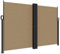 vidaXL Seitenmarkise, Sichtschutz Ausziehbar, Windschutz Sonnenschutz für Garten Balkon Terrasse, Seitenrollo Seitenwandmarkise, Taupe 160x1200cm