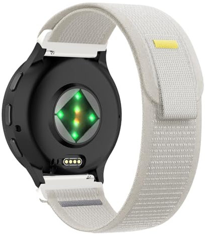 SumRioo 22mm Armband Kompatibel mit Garmin Venu 3/2/Forerunner 570 47mm/265/255/255 Music/Vivoactive 4, Nylon Trail Loop Uhrenarmband für Huawei Watch 5/GT 5 Pro/5/4/3/2/1(46mm), Weiß