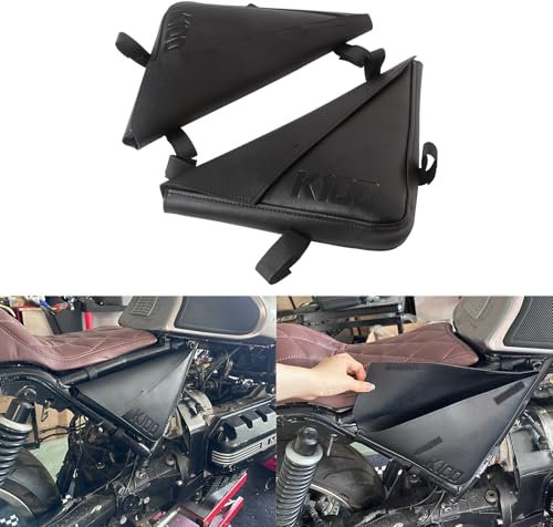 OldBones Motorrad-Satteltasche Seitensattel-Rahmentasche für K100 Cafe Racer Scrambler 2 Stück Aufbewahrungstasche PU Tasche für BMW K-Serie wie K100, K75