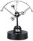 Perpetual Motion Desk,Educational Physics Mechanics Science Toy,Semi Globe Shape Revolving Gadget,Kinetic Art Toy,for Office Adults Women Men Swing Ball Home Table Ornament