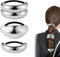 Thinp 3 Stück Haarmanschetten aus Metall, Pferdeschwanz Halter Silber, Damen Haargummi Manschette, Metall Kreis, Gothic Punk Haar Halter, für Damen Mädchen
