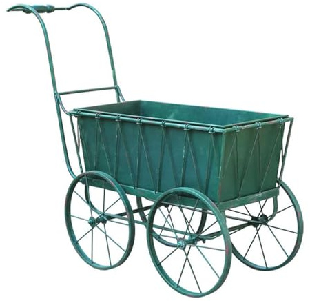 Schubkarre Karren Heavy Duty, Metall Garten Schubkarre Wagen, Utility Wagon