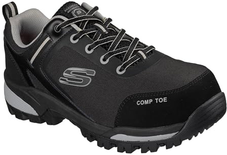 Skechers Herren GATLON - STRIGAX H Arbeitsschuh 200188EC BKGY Schwarz/Grau