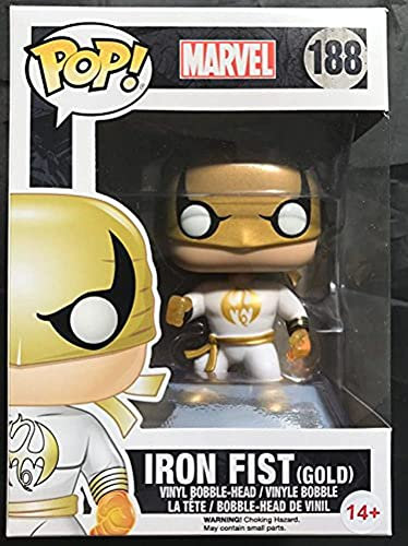 Funko - Marvel Comics-Iron Fist White & Gold Figurine, Multicoloured, 11181