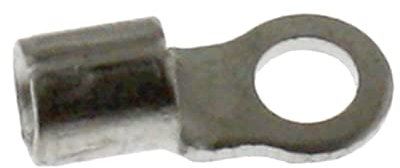 Lumonic 25x Quetschkabelschuhe blank 4-6mm² I RIngkabelschuhe M4 unisoliert I Kabelschuhe M4, Rohrkabelschuh 4mm2 6mm2 Ringösen, Quetschverbinder