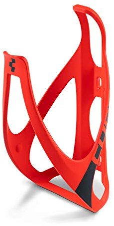 Cube Bottle Cage HPP - Matt Red/Black/Bicycle Cycling Cycle Biking Bike Riding Ride Mountain MTB Road Universal Bottle Bidon Vessel Flask Holder Mount Lightweight Plastic Accessories Part