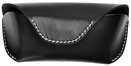 ZLYC Cuir Étui à Lunettes Robuste Vintage Étui à Lunettes de Soleil