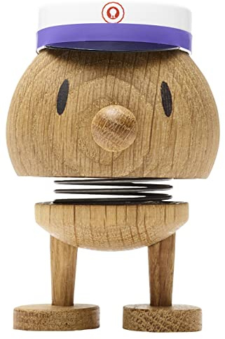 Hoptimist Bumble Bestandene Prüfung Geschenk, Graduation Deko zum Abi, Glücksbringer Prüfung oder Süßes Abitur Geschenk, 4,5 x 5,9 x 7,5 cm, Small, Oak