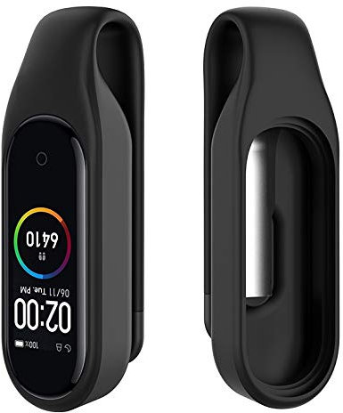 NEO+ Wristband o Clip holder tra cui scegliere compatibile con Xiaomi Mi Band 3 e Xiaomi Mi Band 4, Sostituzione dei cinturini - Rosa e blu si illuminano al buio!