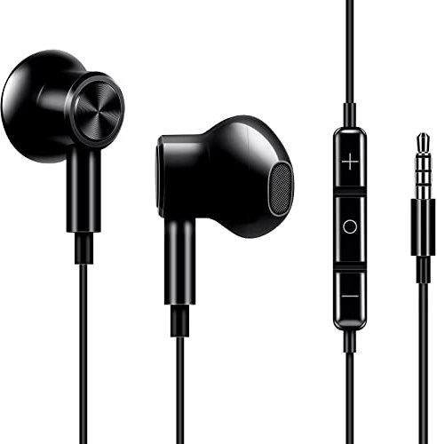 ACOCOBUY 3,5mm Auriculares con Cable y Micrófono para Samsung A15 Auriculares con Microfono Control de Volumen Sonido Estéreo para Samsung A14/A13/A04s/A12, Poco X3/X4/X5 para Redmi Note 13/12/11/10