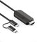 YEHUA Cavo USB C a HDMI, 2 in 1 Micro USB a Cavo HDMI, 1080P HDMI Adattatore Compatibile con Samsung/Huawei/Xiaomi Android Smartphone a HDTV (2M)