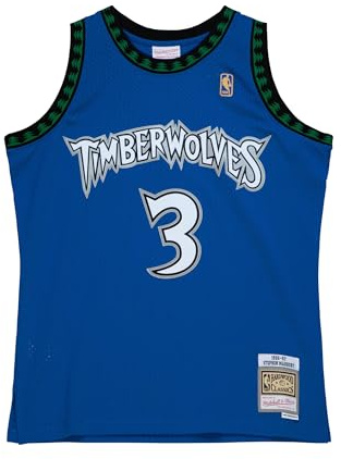 Mitchell & Ness NBA Swingman Jersey | Minnesota Timberwolfes (1996) | Stephon Marbury | Farbe: Blau