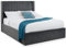Julian Bowen Langham Scalloped Headboard Storage Bed 135cm, Grey