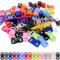 VISSQH 100PCS Fibbie Plastic 10 mm,Laterali in plastica a sgancio rapido Mini Fibbie da 3/8 di Pollice per bracciali Paracord, Collare per Cani, Cinghie, bushcraft, Accessori per Zaini, Tenda