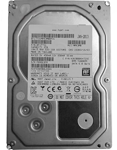 MIDTY Quasi HDD Per Hgst 3 TB 3.5 SATA 6 Gb/s 64 MB 7200 RPM Per HDD Interno Per Desktop HDD Per HUS724030ALE641