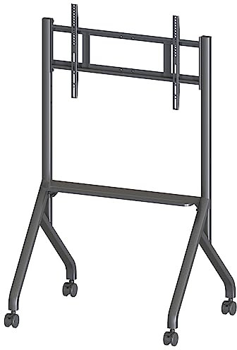 Techly 367768 Supporto Mobile da Pavimento Multifunzione per TV LCD/LED/Plasma 65-100 Nero Nero