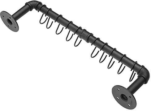 OQHAIR 1 Set Pendant Rack Hanging Coat Rack Wall Mounted Pots and Pans Hanging Rack Storage Hangers Cookware Hanging Shelves Pan Hanger Rack Kitchen Utensil Rail Pot and Pan Hanger Iron (