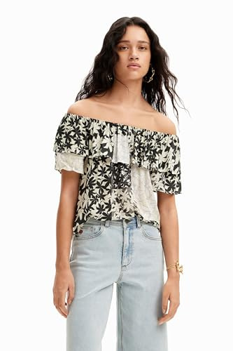 Desigual BLUS_ANAÏS, 1021 Blanco ROTO, XS