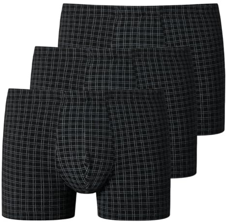 Schiesser - Cotton Casual Organic Cotton - Retro Short/Pant - 3er Pack (5 Schwarz)