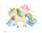 Tischset | Platzset abwaschbar – Einhorn in den Wolken – 44 x 32 cm – aus hochwertigem Vinyl